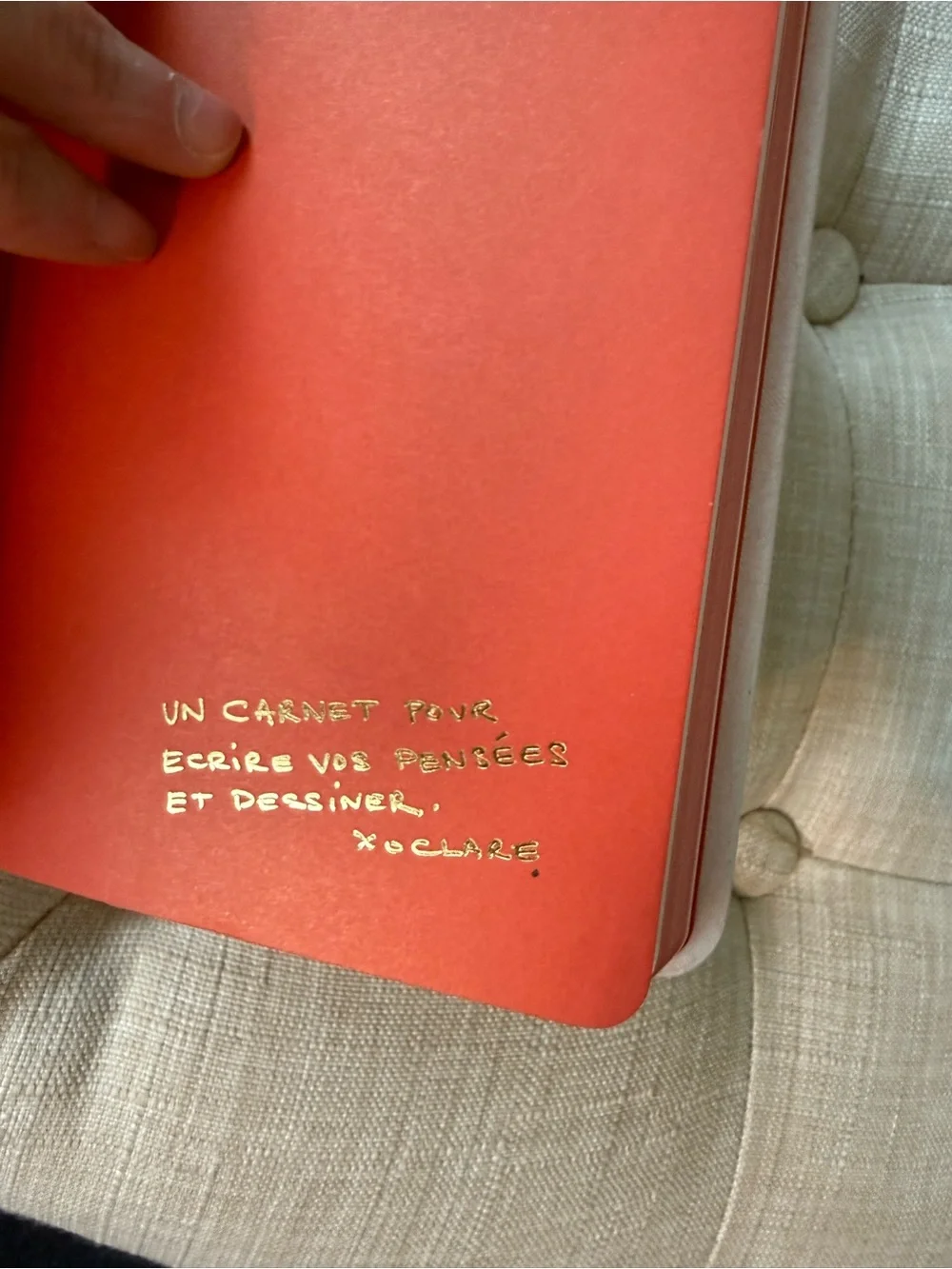 NWT Clare V. for Anthropologie “J’Aime La Vie” Lined Notebook